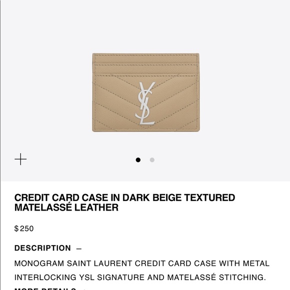 nude ysl card holder